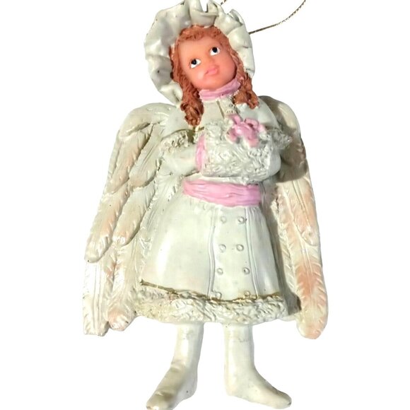 Kurt Adler Snow Angel Ornament Hanging Victorian Christmas Spiritual Tree Unique - Picture 1 of 6